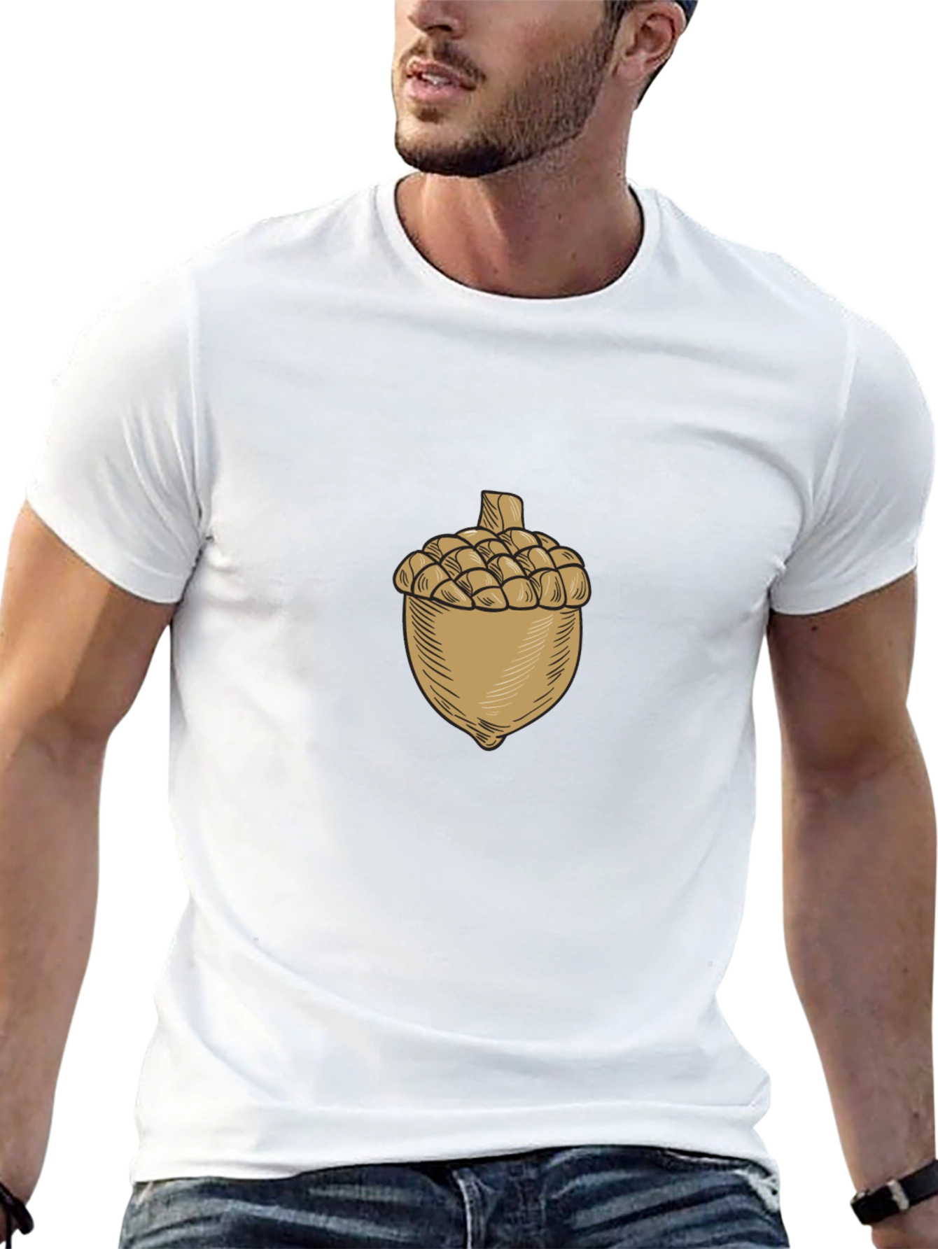 Acorn Graphic Black T-Shirt