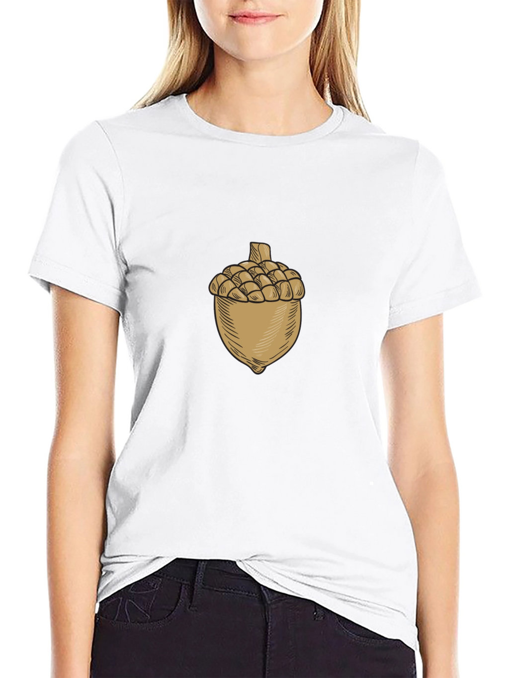 Acorn Graphic Black T-Shirt