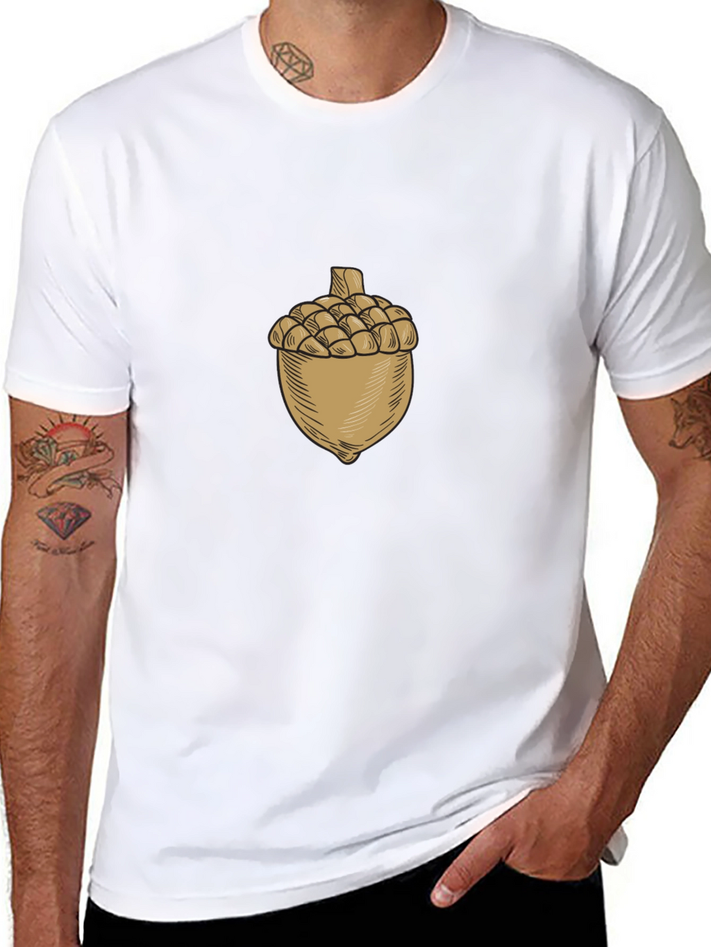 Acorn Graphic Black T-Shirt