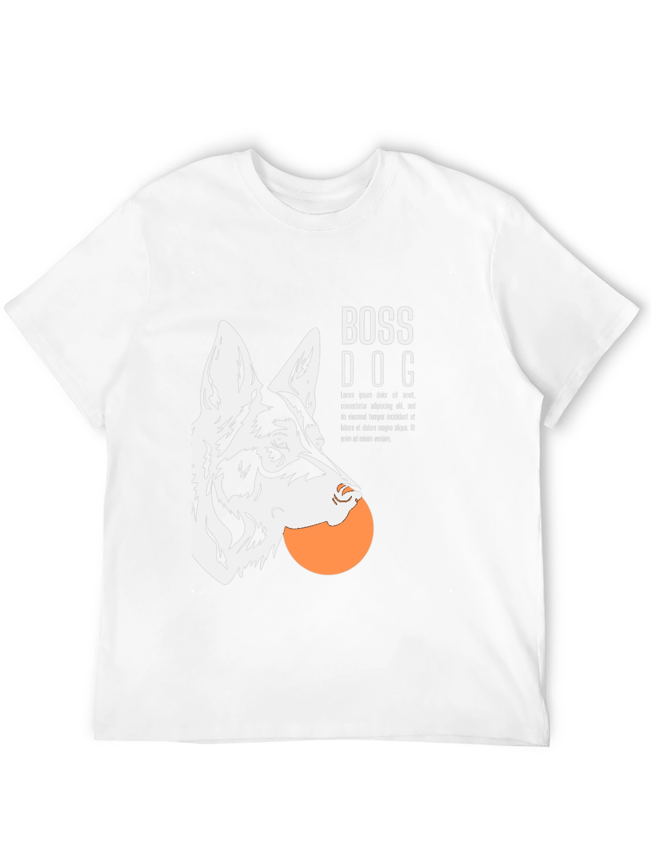 Boss Dog Graphic T-Shirt - Cool Canine Design