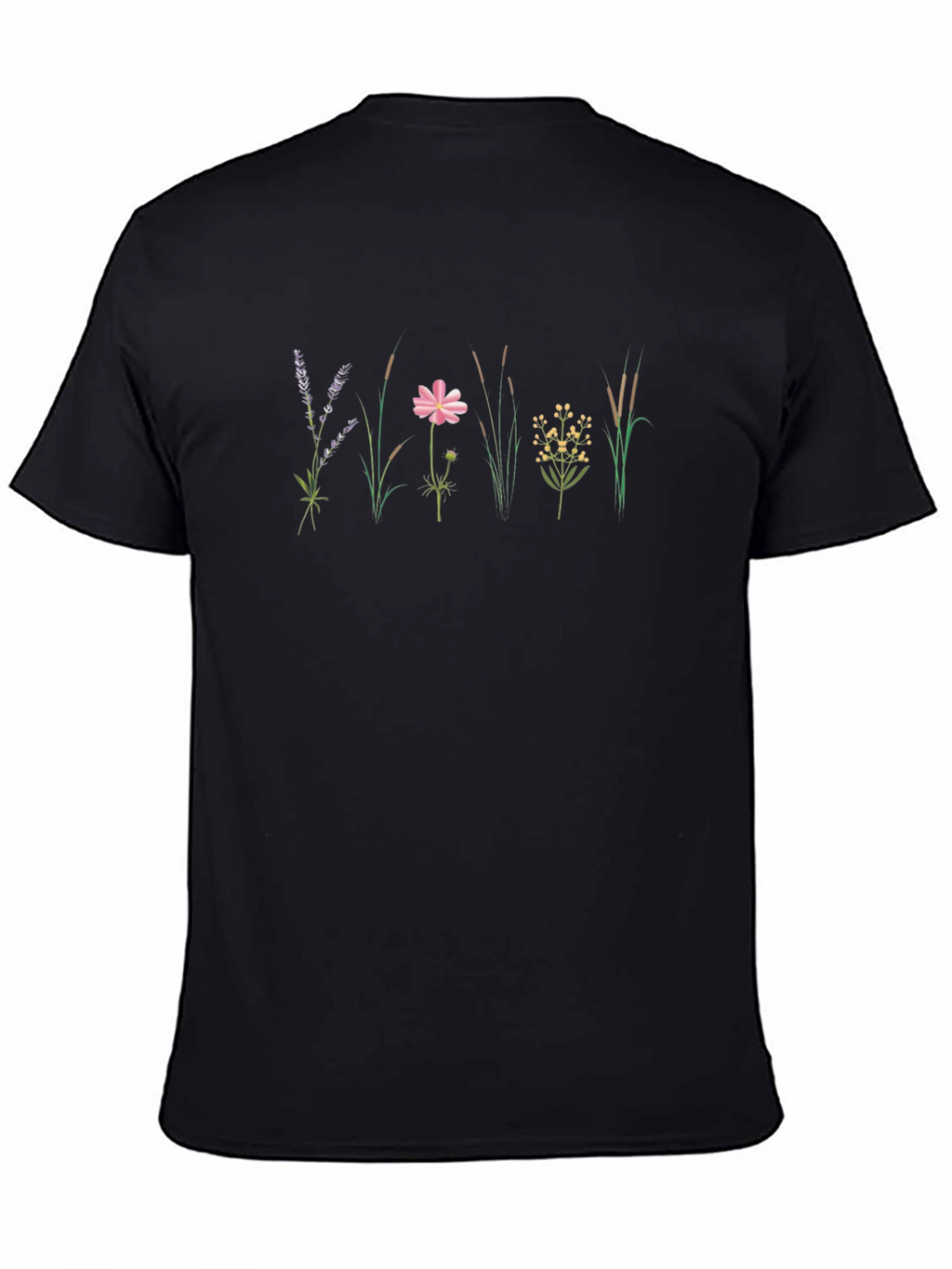 Black Floral Meadow Tee