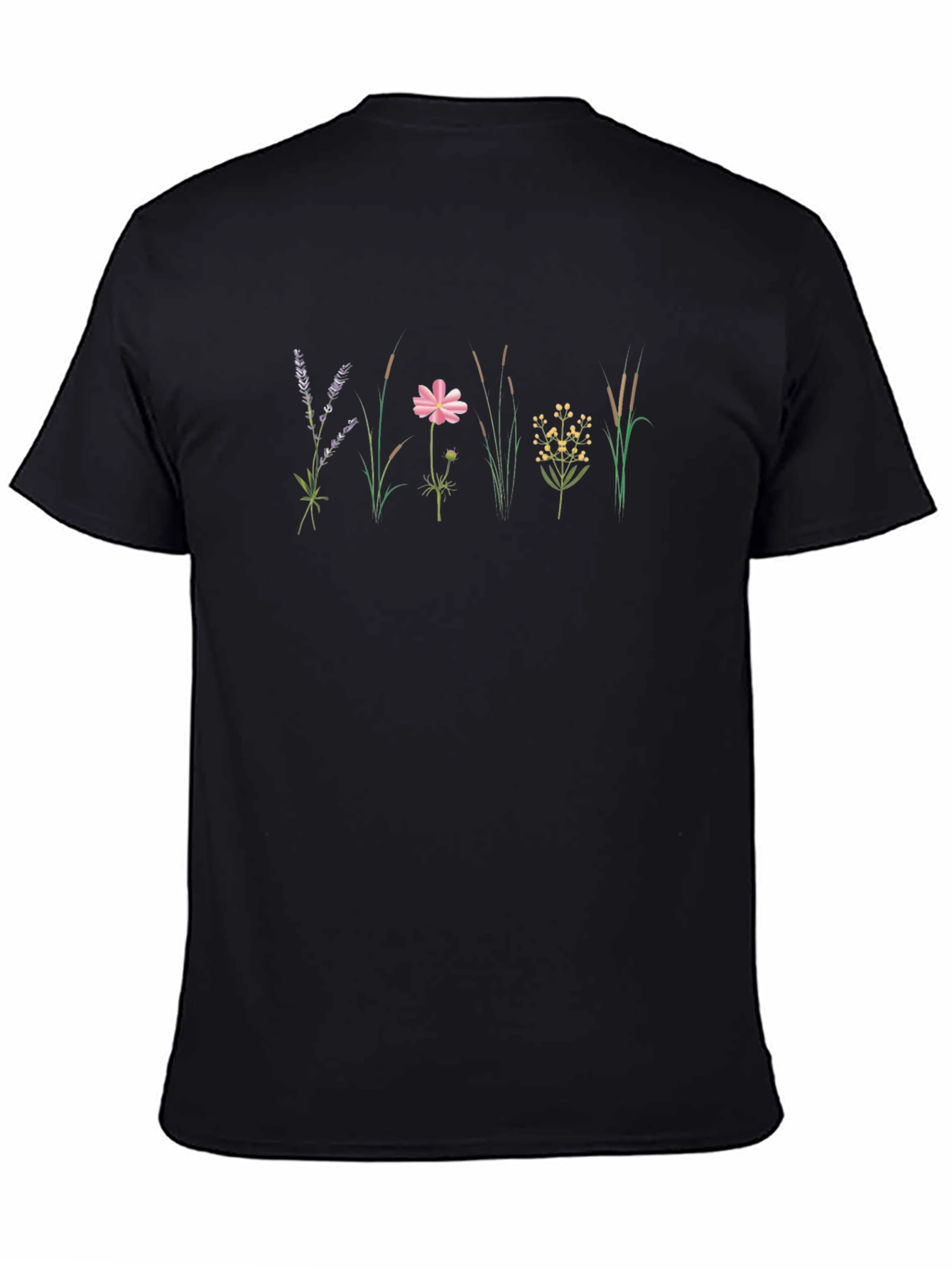 Black Floral Meadow Tee