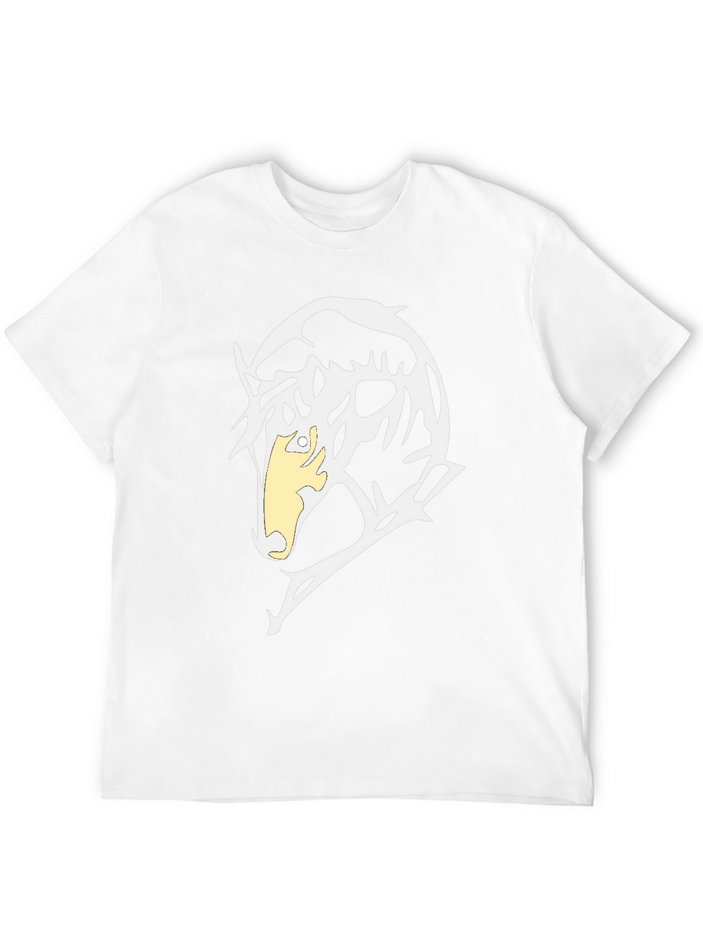 Abstract Graphic Print Black T-Shirt