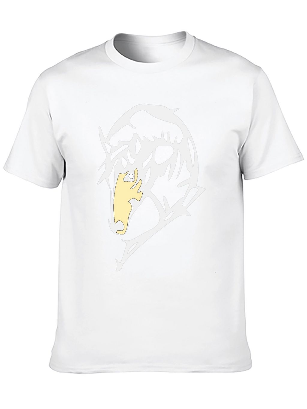 Abstract Graphic Print Black T-Shirt