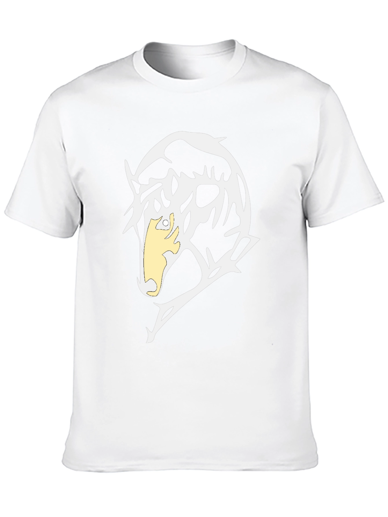 Abstract Graphic Print Black T-Shirt