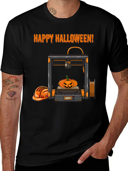 3D Printer #5 Halloween Edition Unisex Casual T-Shirt – Clean Design For Daily Comfort
