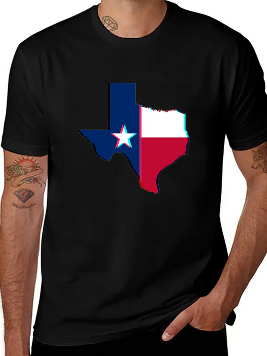 3D Texas Unisex Casual T-Shirt – Clean Design For Daily Comfort