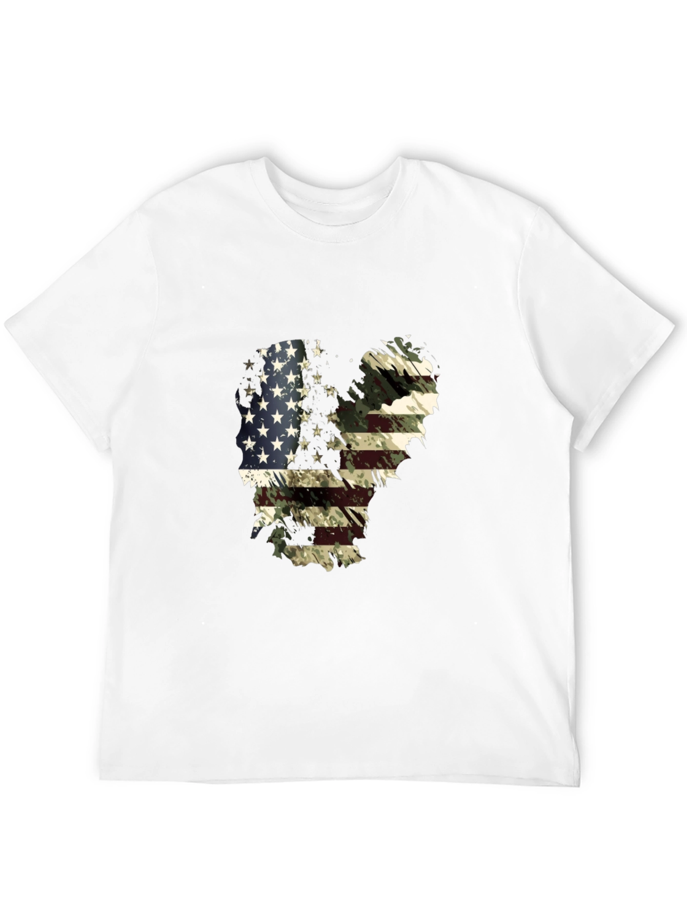 American Flag Camo Graphic T-Shirt