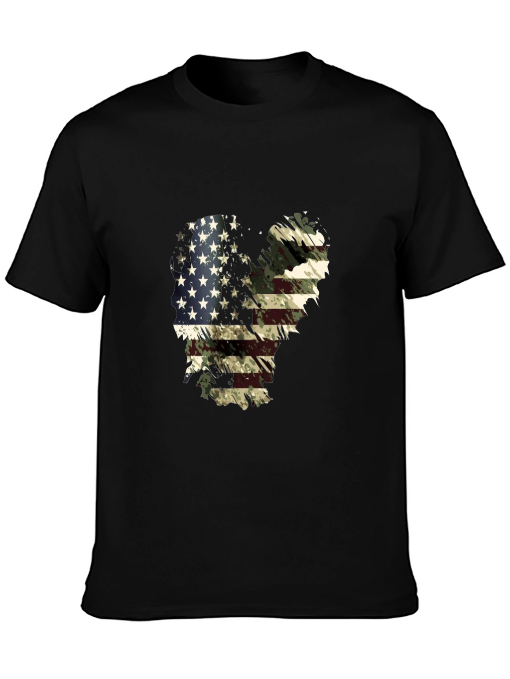 American Flag Camo Graphic T-Shirt