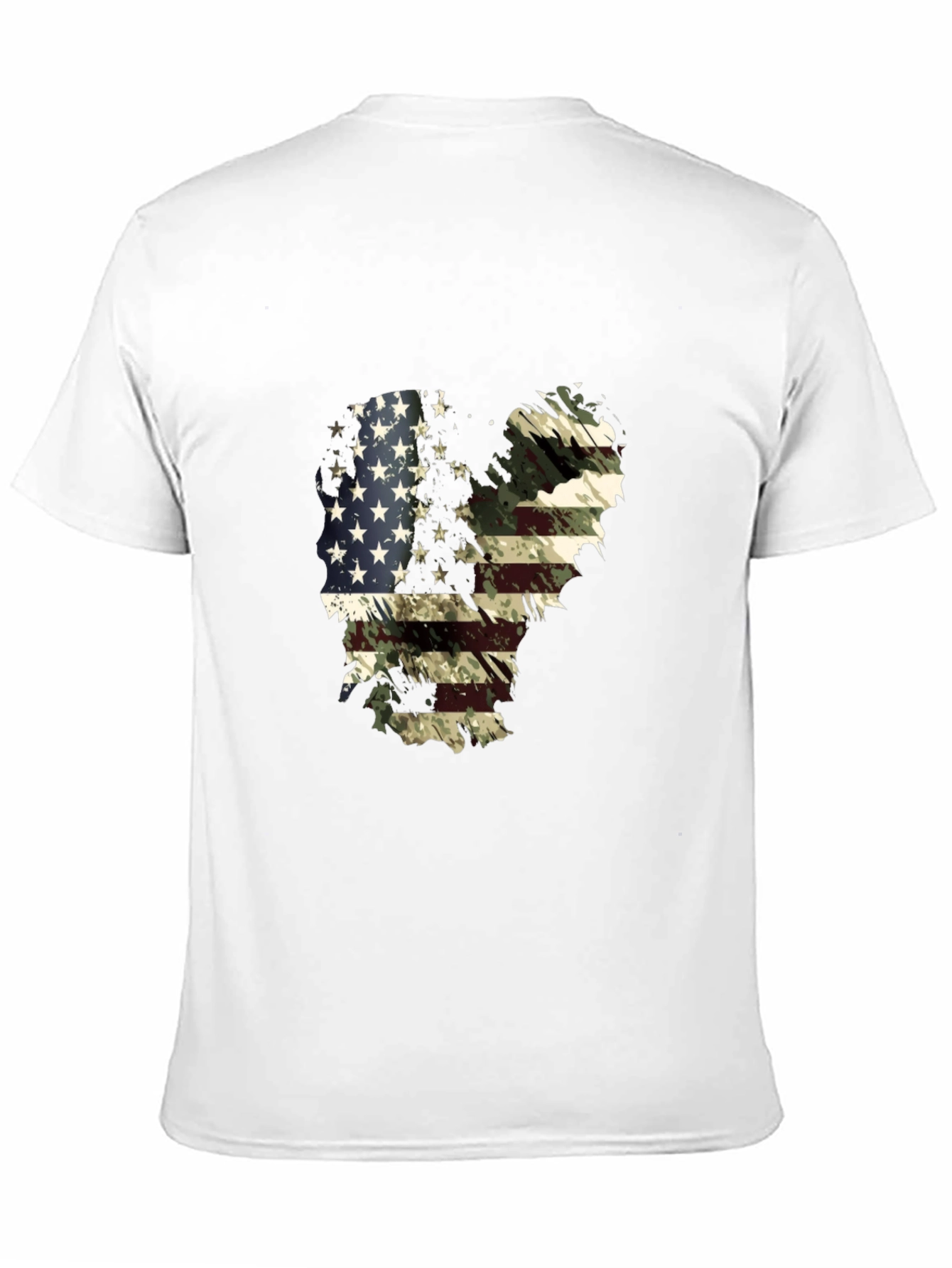 American Flag Camo Graphic T-Shirt