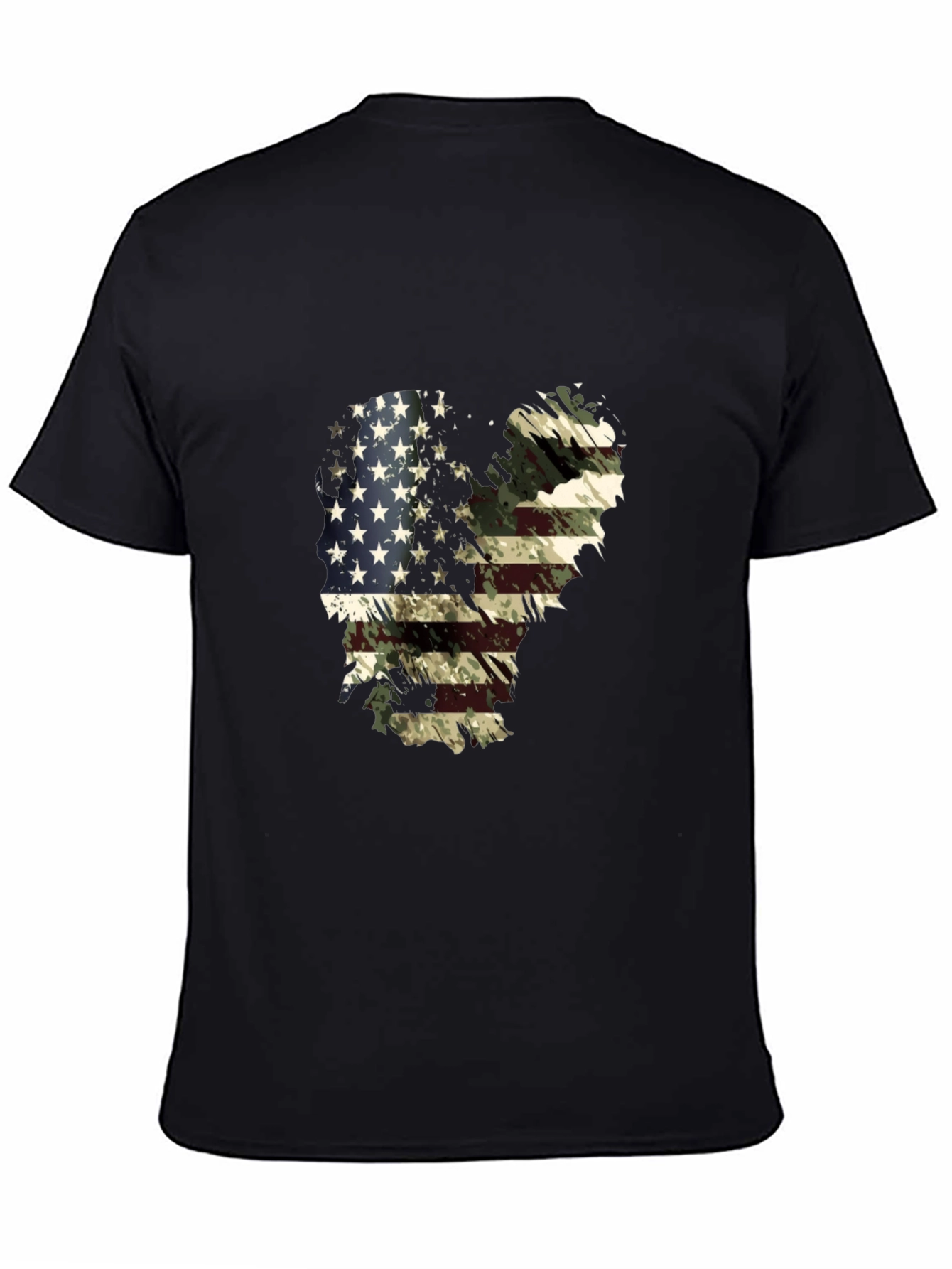 American Flag Camo Graphic T-Shirt
