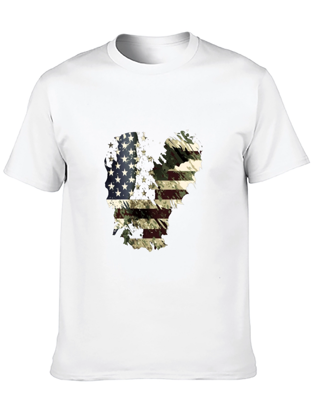 American Flag Camo Graphic T-Shirt