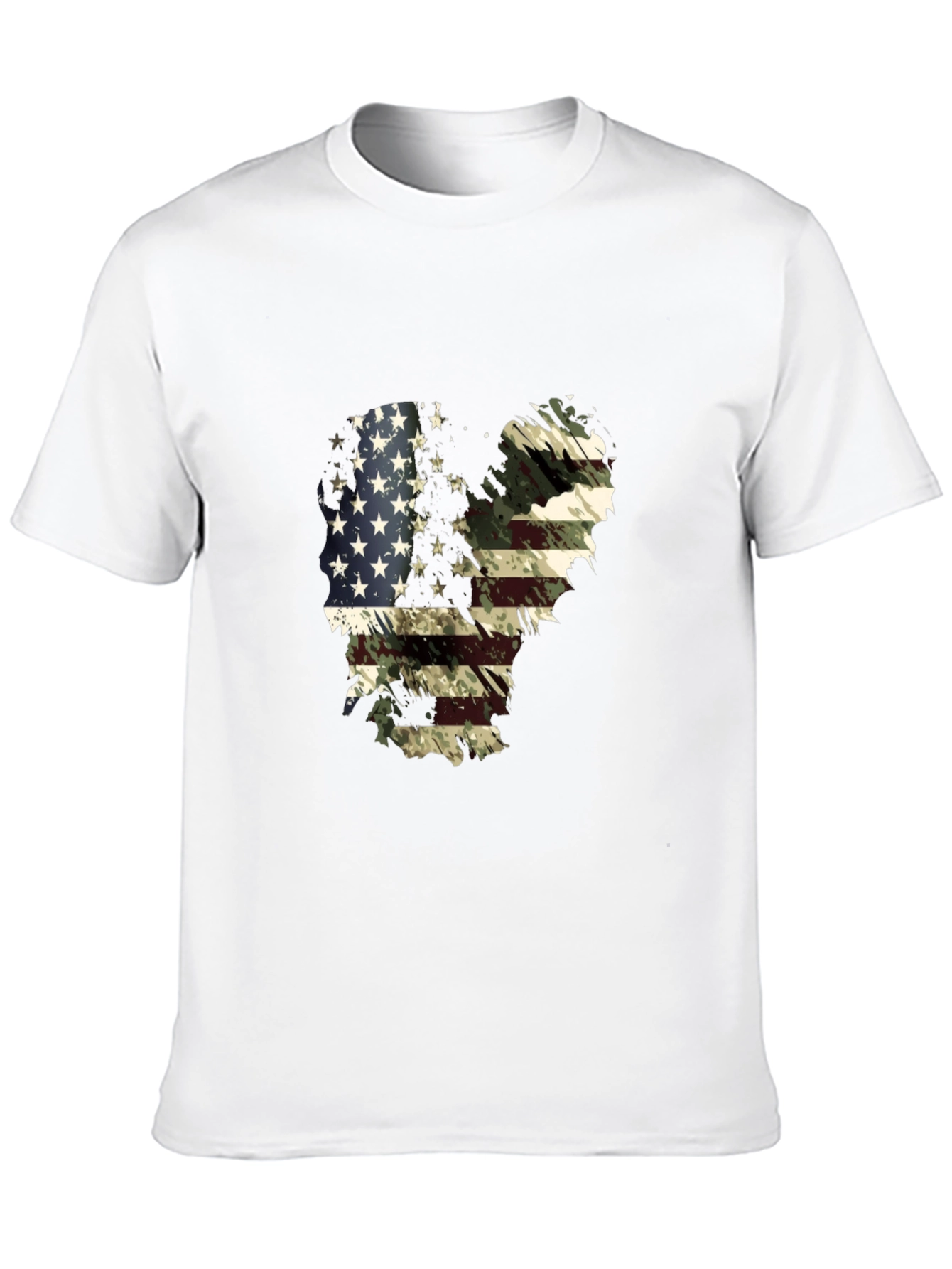 American Flag Camo Graphic T-Shirt