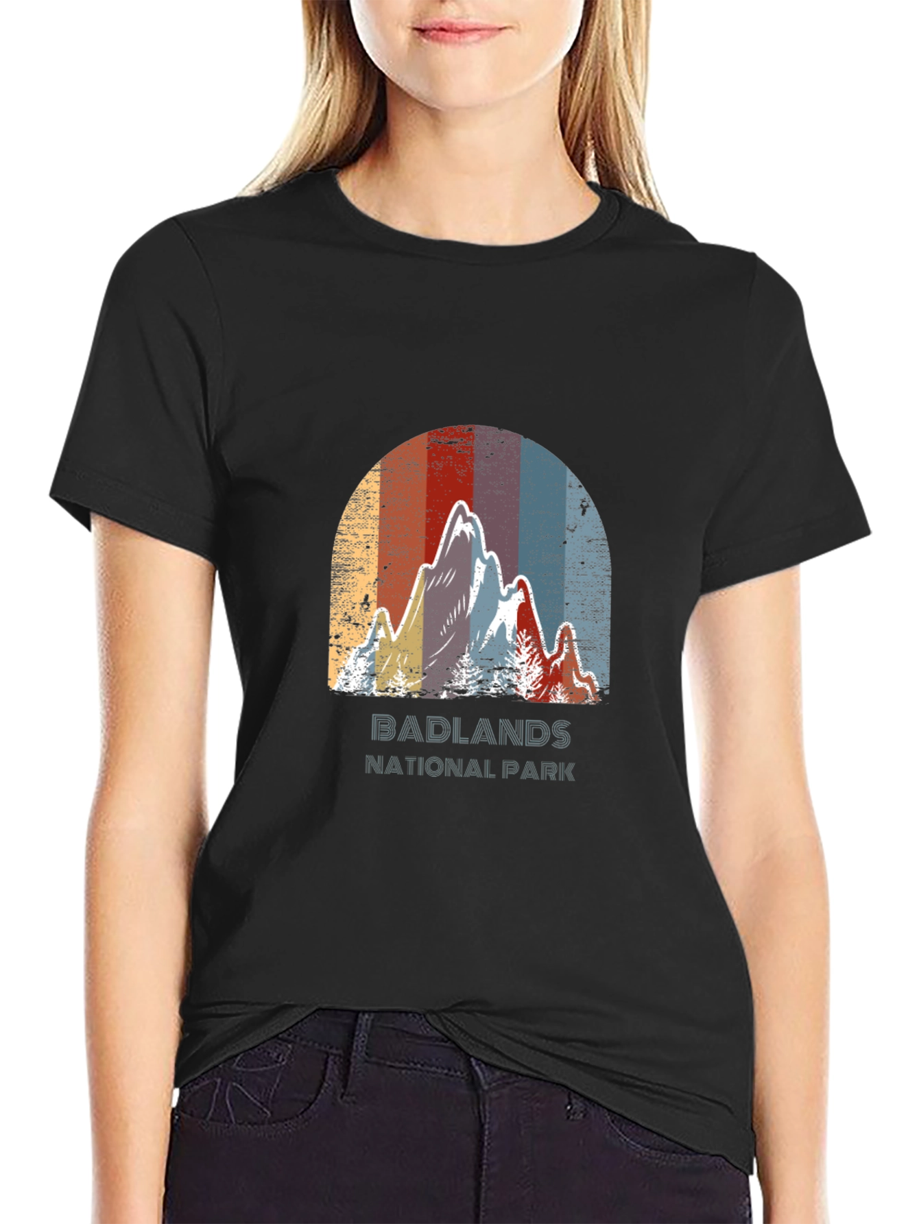 Badlands National Park Retro Graphic Tee