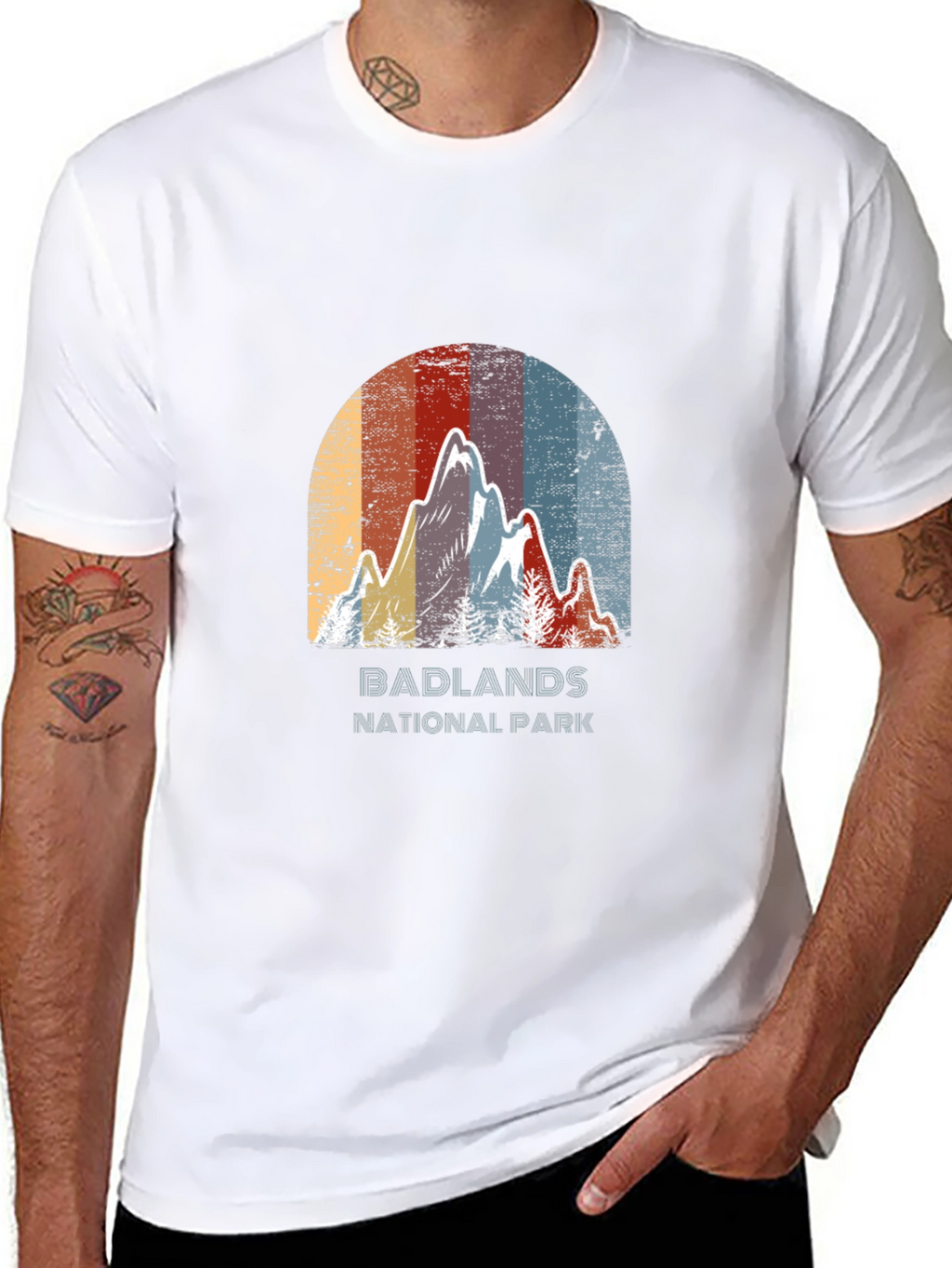 Badlands National Park Retro Graphic Tee