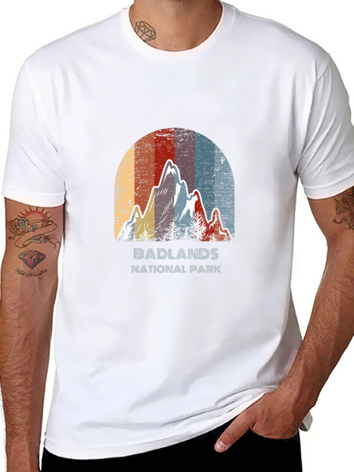 Badlands National Park Retro Graphic Tee