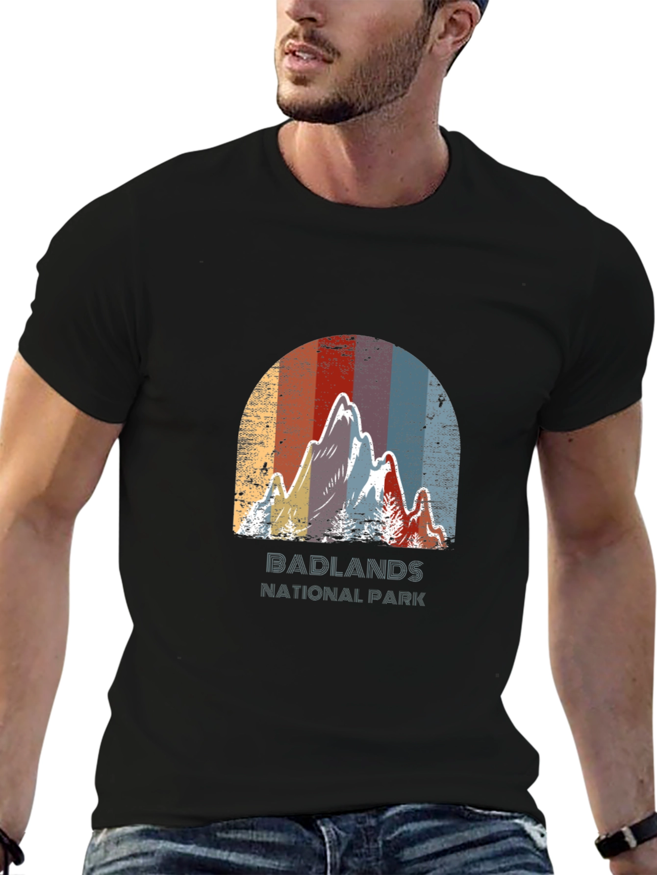 Badlands National Park Retro Graphic Tee