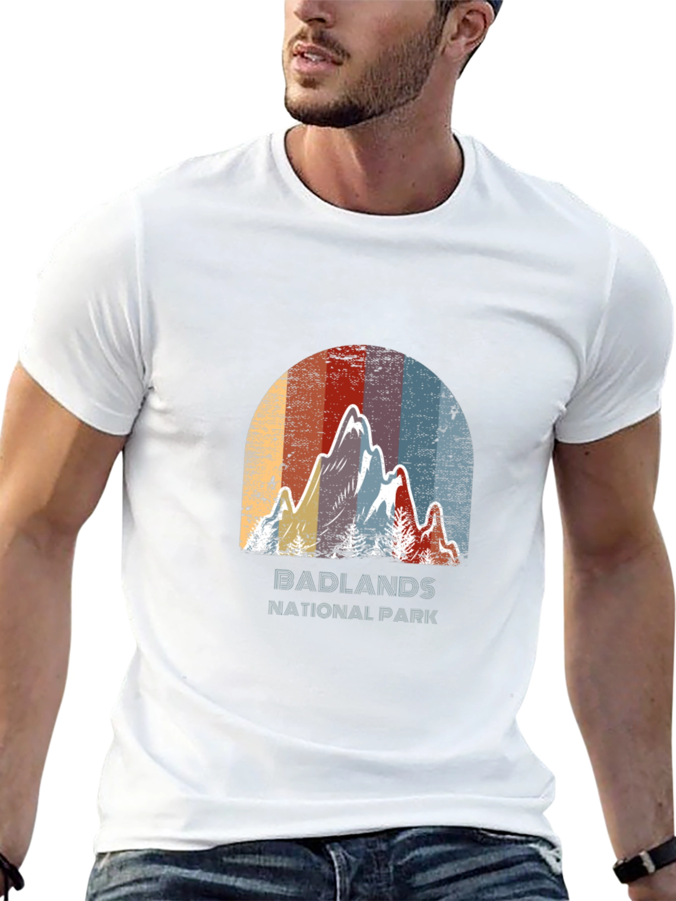 Badlands National Park Retro Graphic Tee