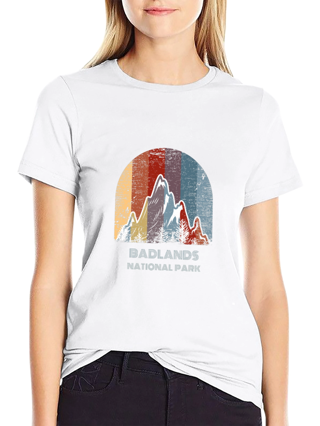 Badlands National Park Retro Graphic Tee