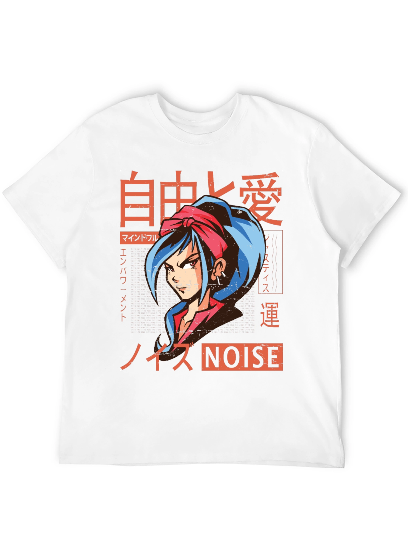 Anime Girl Graphic Tee - Japanese Streetwear Style