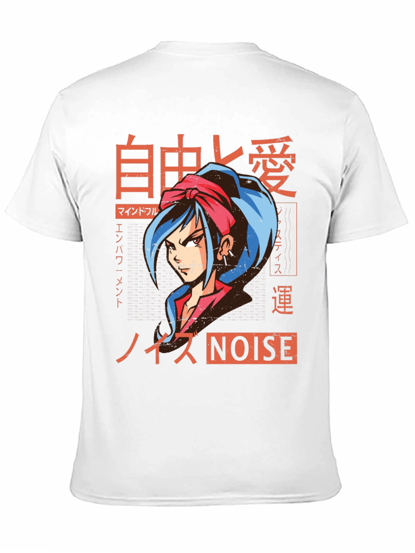 Anime Girl Graphic Tee - Japanese Streetwear Style