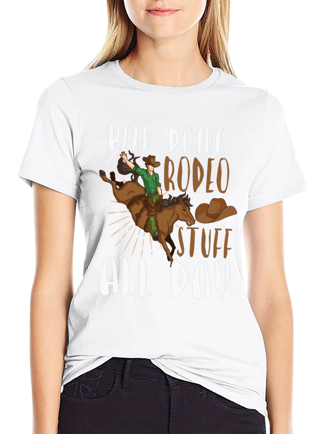 Been Doing Rodeo Stuff All Day T-Shirt