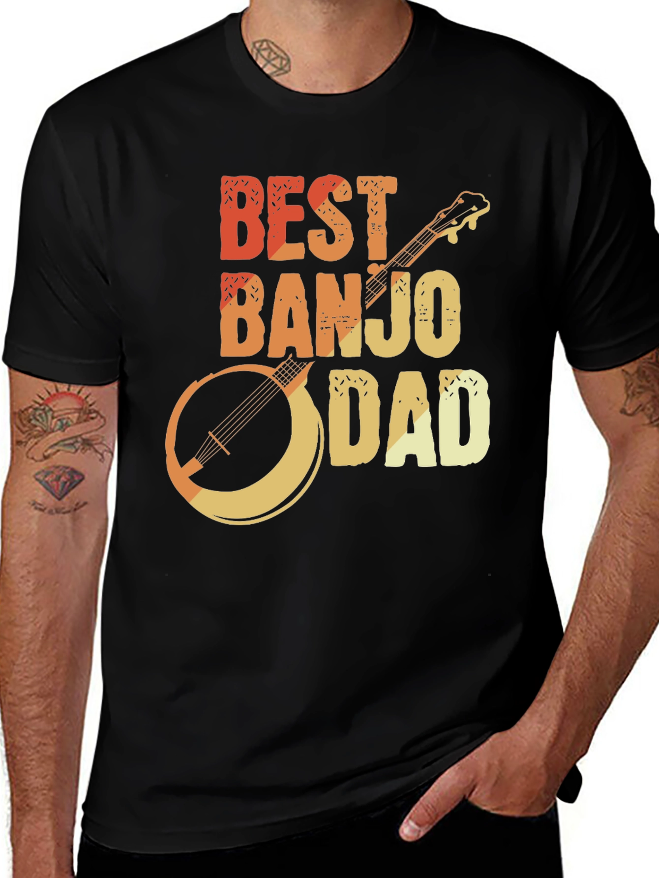 Best Banjo Dad T-Shirt - Music Lovers Gift