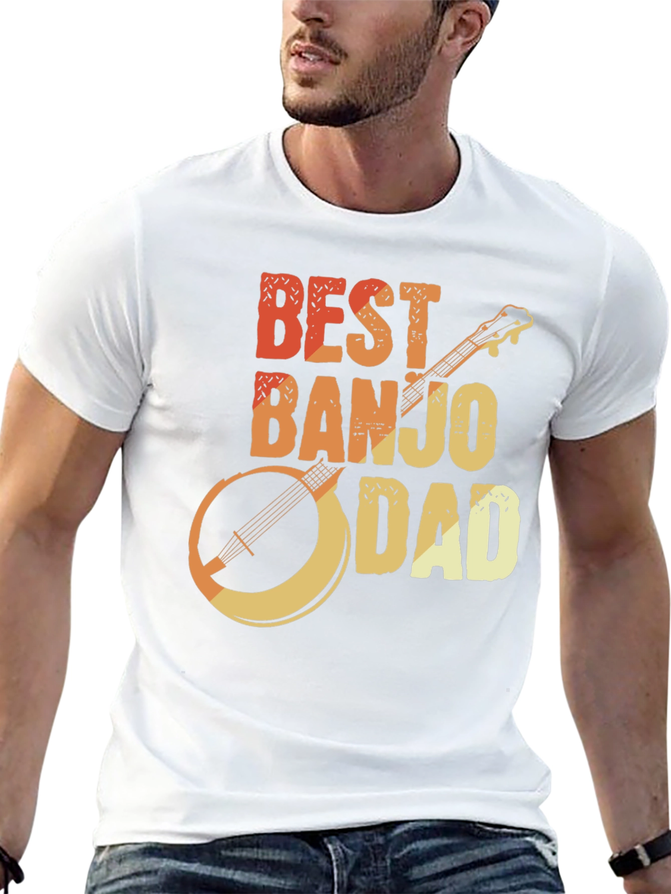 Best Banjo Dad T-Shirt - Music Lovers Gift