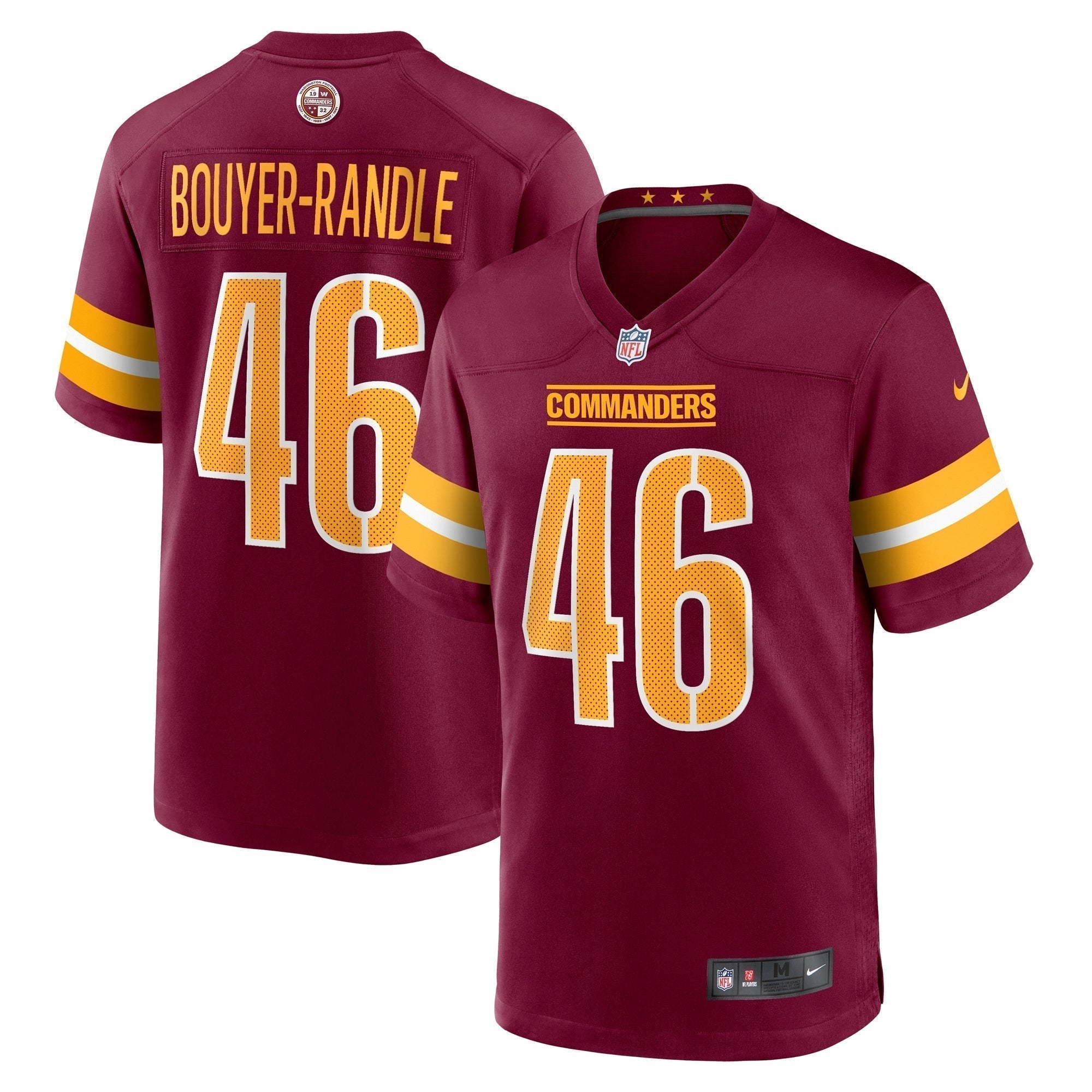 Brandon Bouyer-Randle Washington Commanders Nike Game Jersey - Burgundy