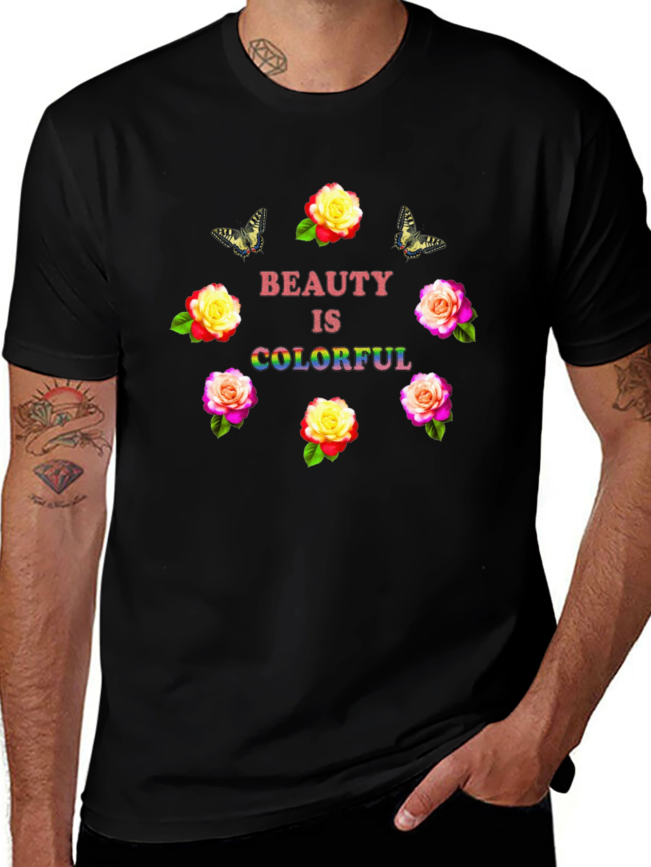 Beauty Is Colorful Graphic Tee
