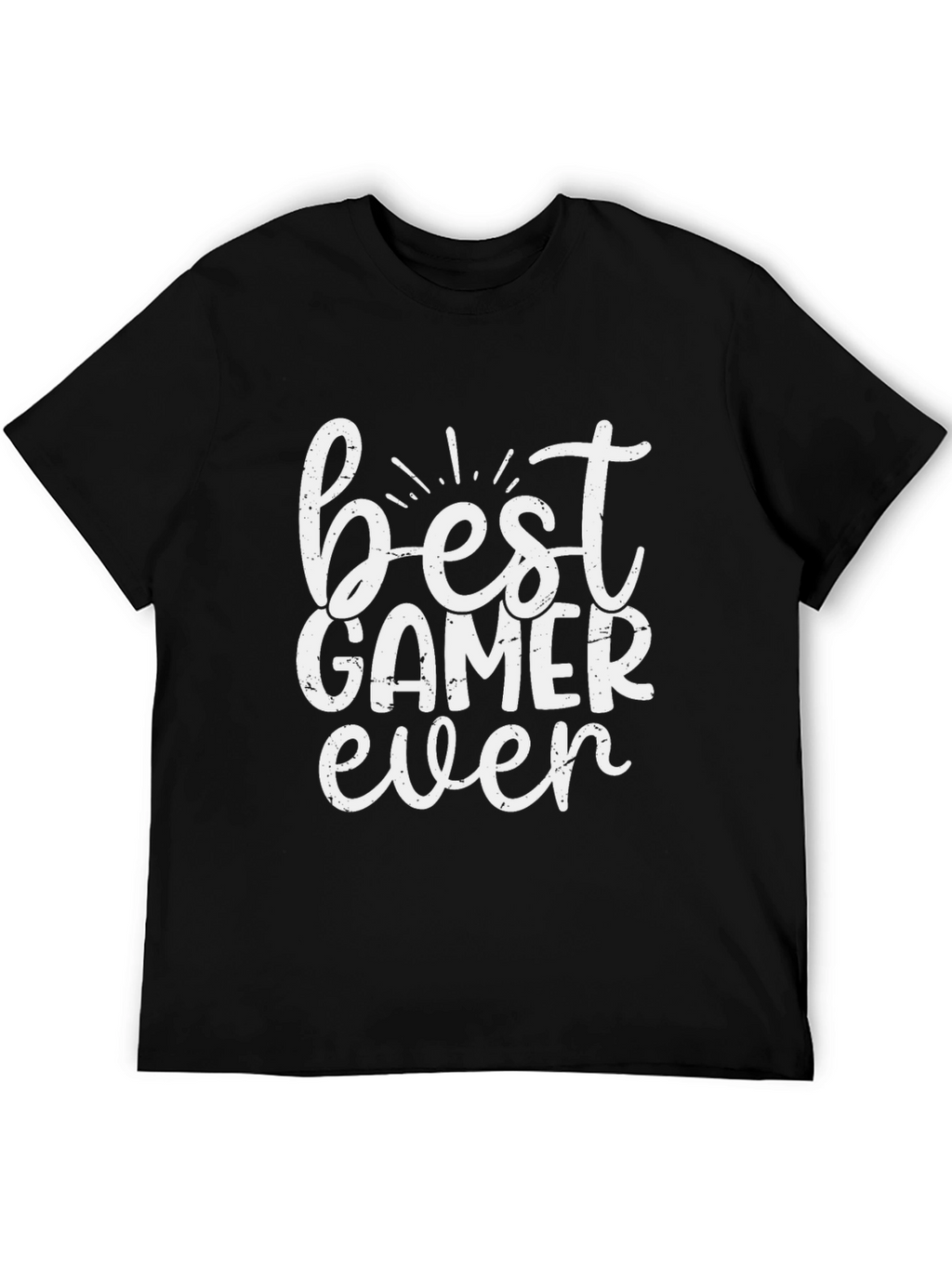Best Gamer Ever Black Graphic Tee Shirt