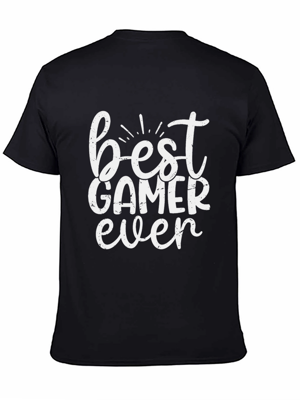 Best Gamer Ever Black Graphic Tee Shirt