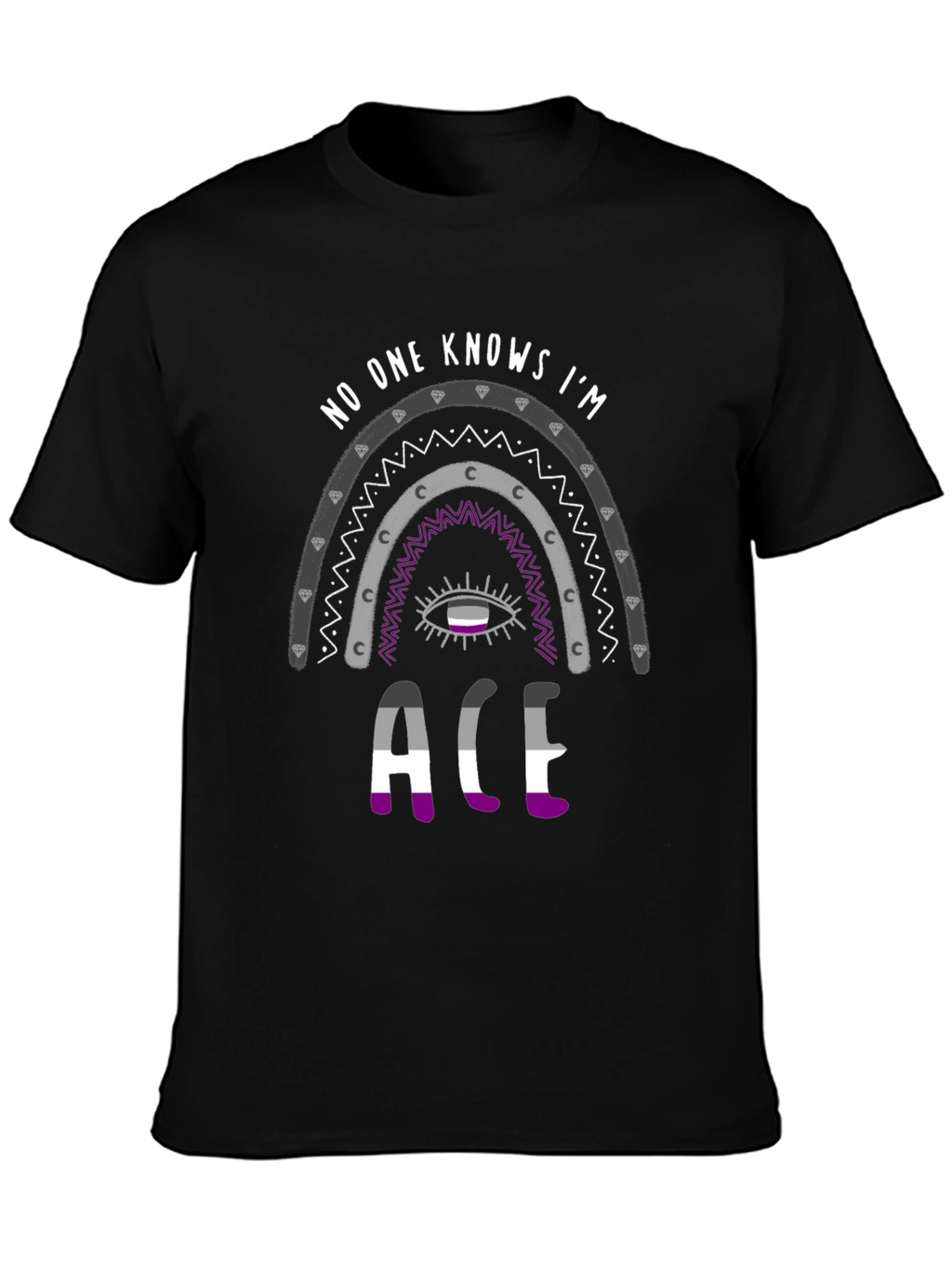 Asexual Pride Rainbow T-Shirt