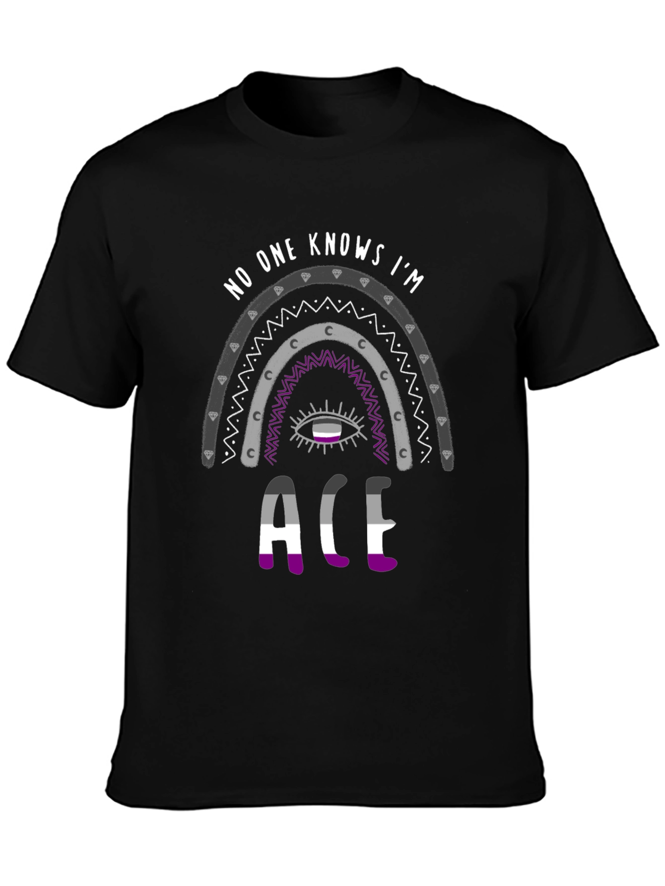 Asexual Pride Rainbow T-Shirt