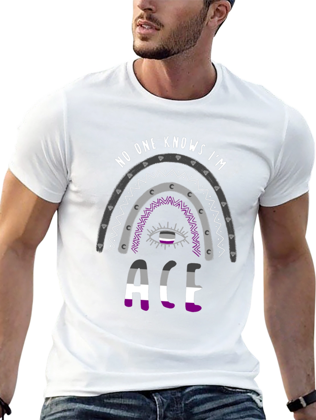 Asexual Pride Rainbow T-Shirt
