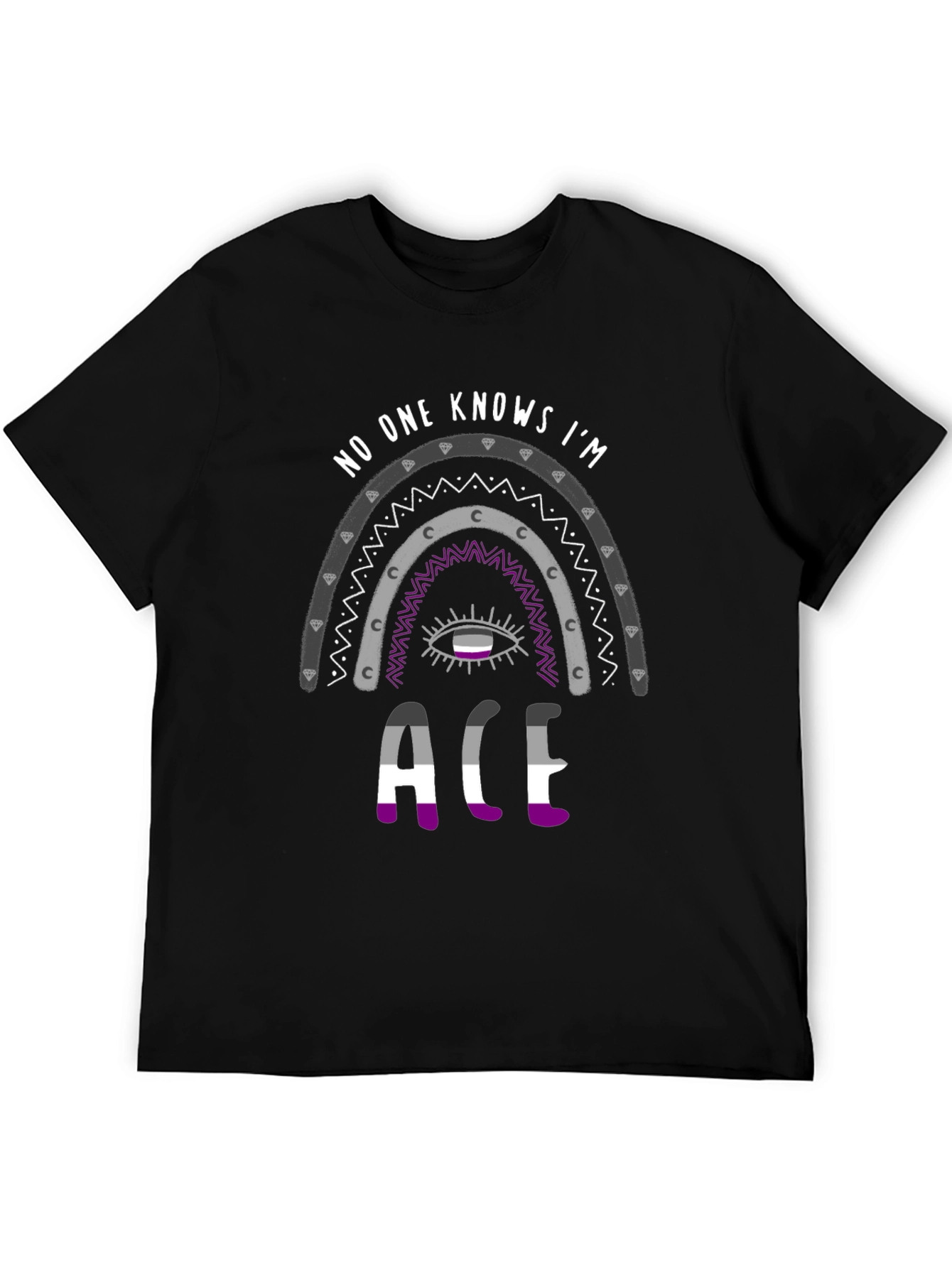 Asexual Pride Rainbow T-Shirt