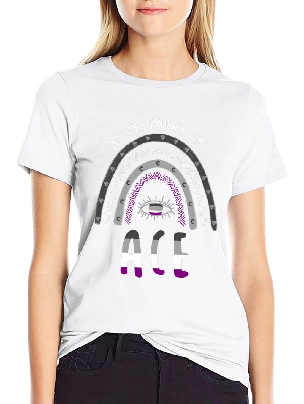 Asexual Pride Rainbow T-Shirt
