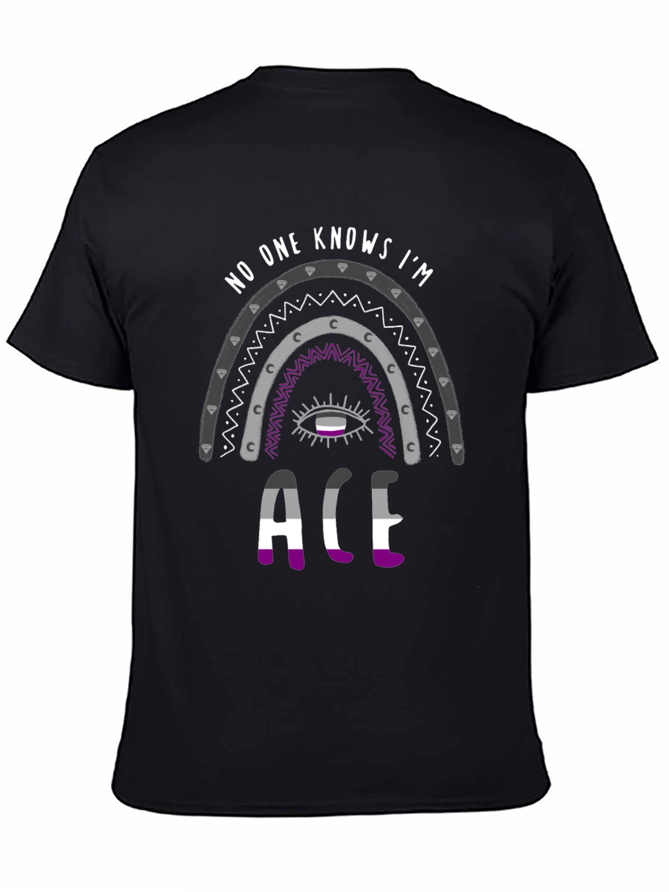 Asexual Pride Rainbow T-Shirt