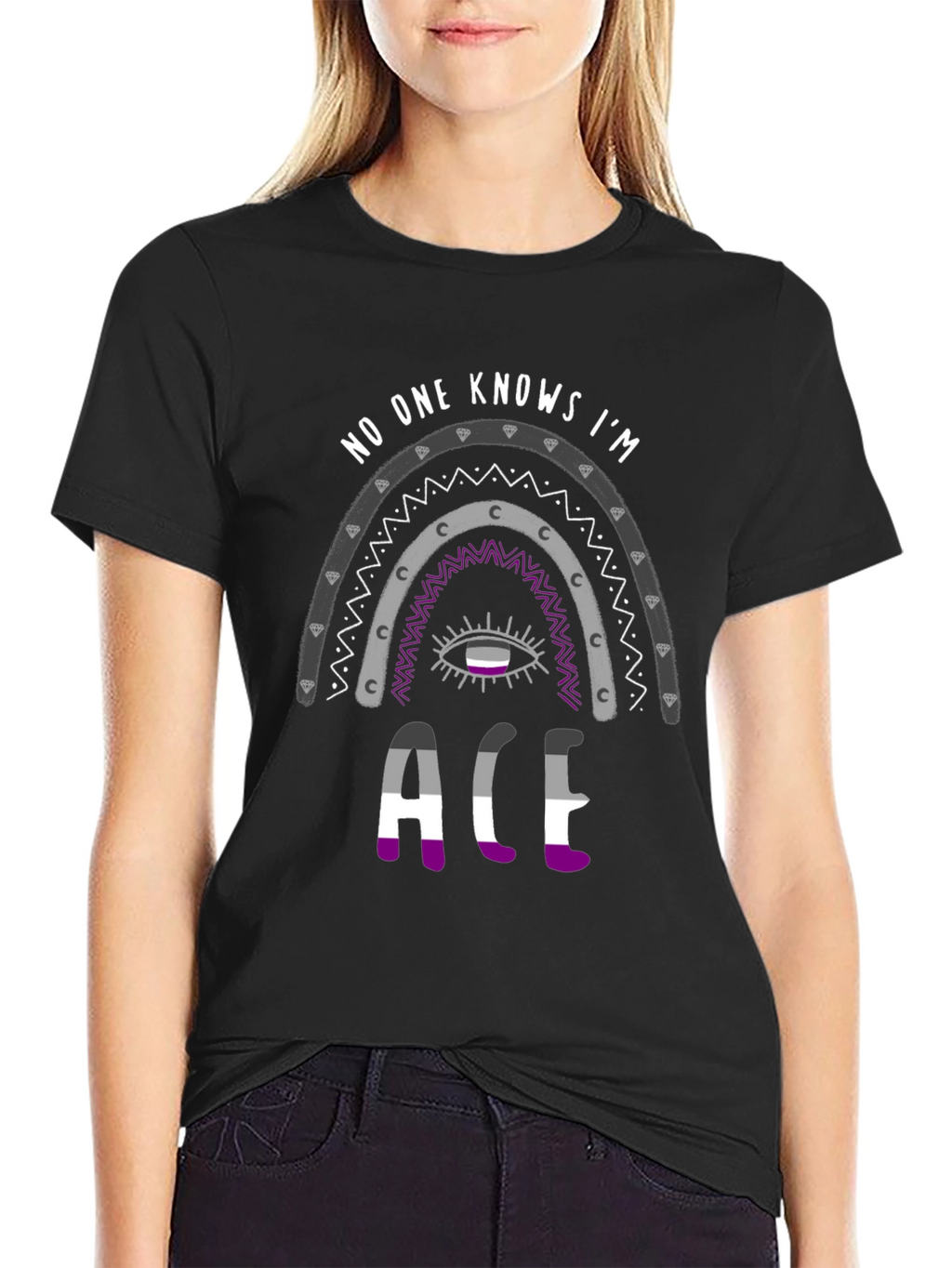 Asexual Pride Rainbow T-Shirt