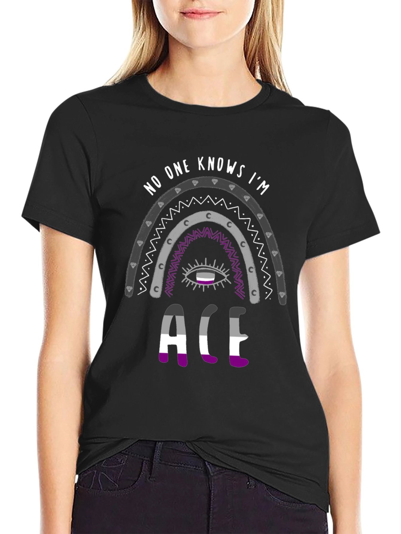 Asexual Pride Rainbow T-Shirt