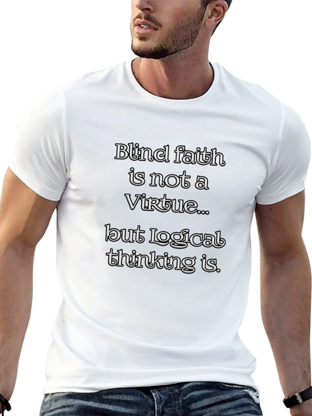 Blind Faith Logical Thinking Graphic Tee