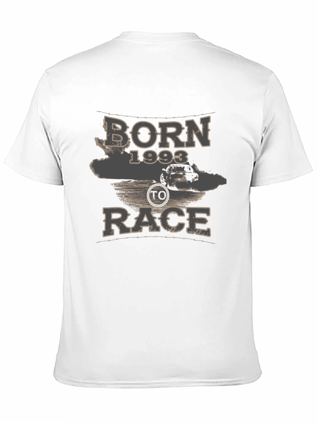 Born 1993 To Race Black Graphic Tee