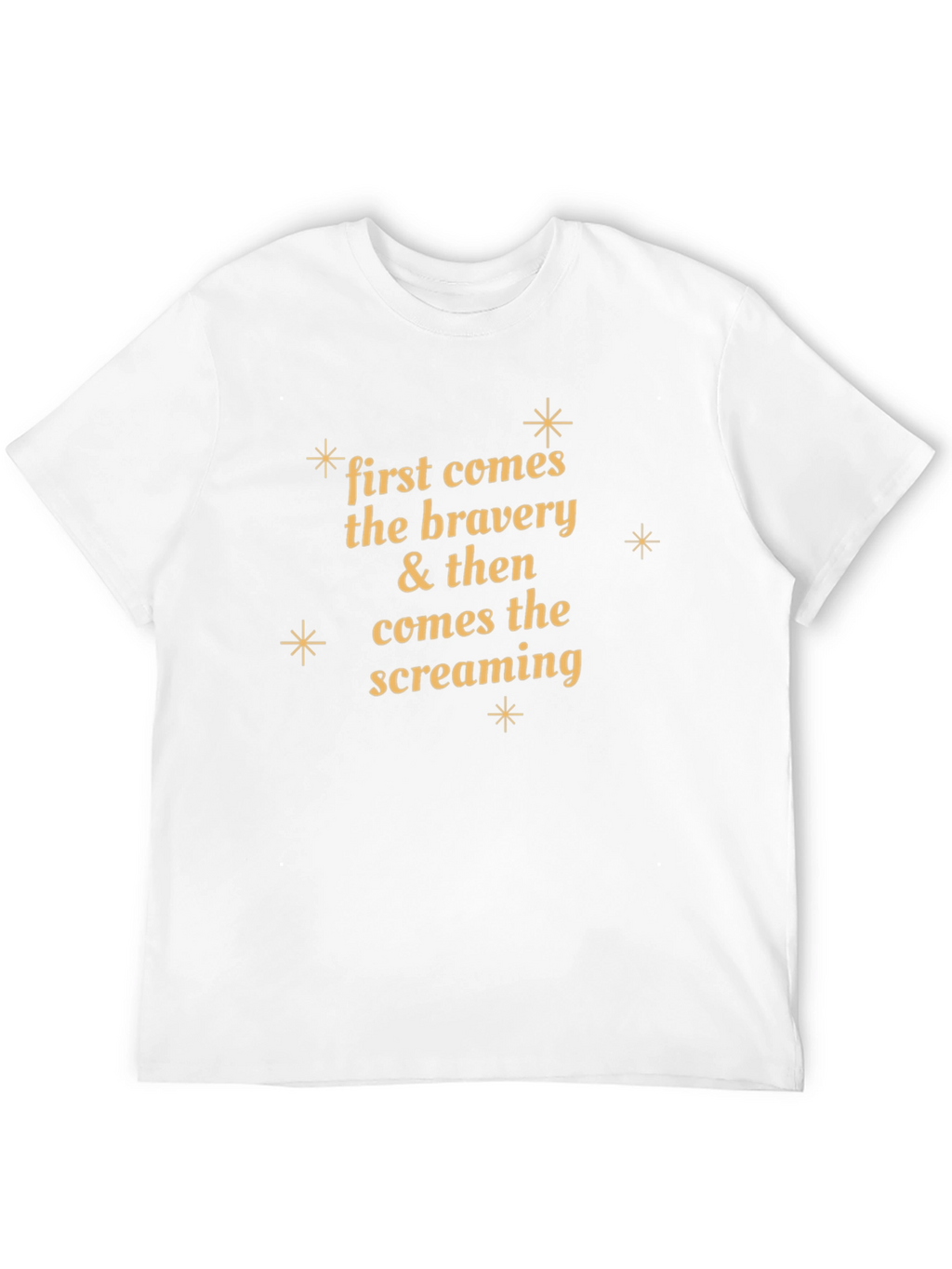 Bravery & Screaming Black Graphic T-Shirt