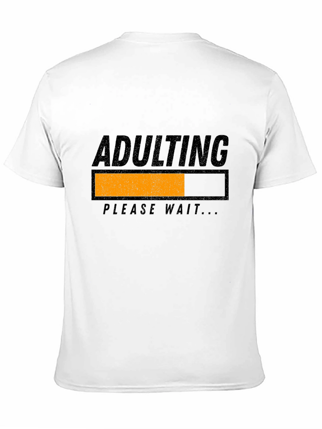 Adulting Please Wait Black Graphic Tee