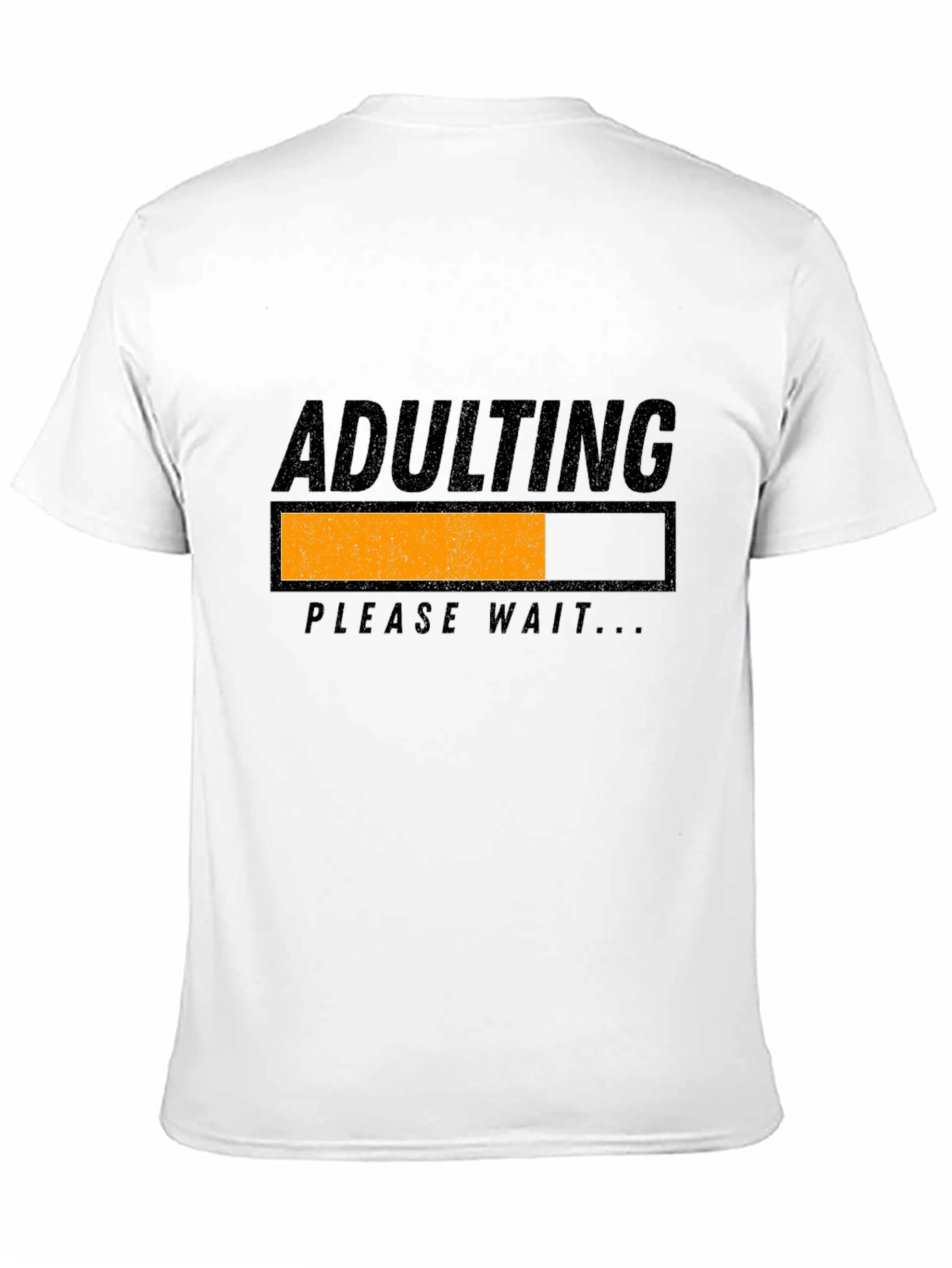 Adulting Please Wait Black Graphic Tee