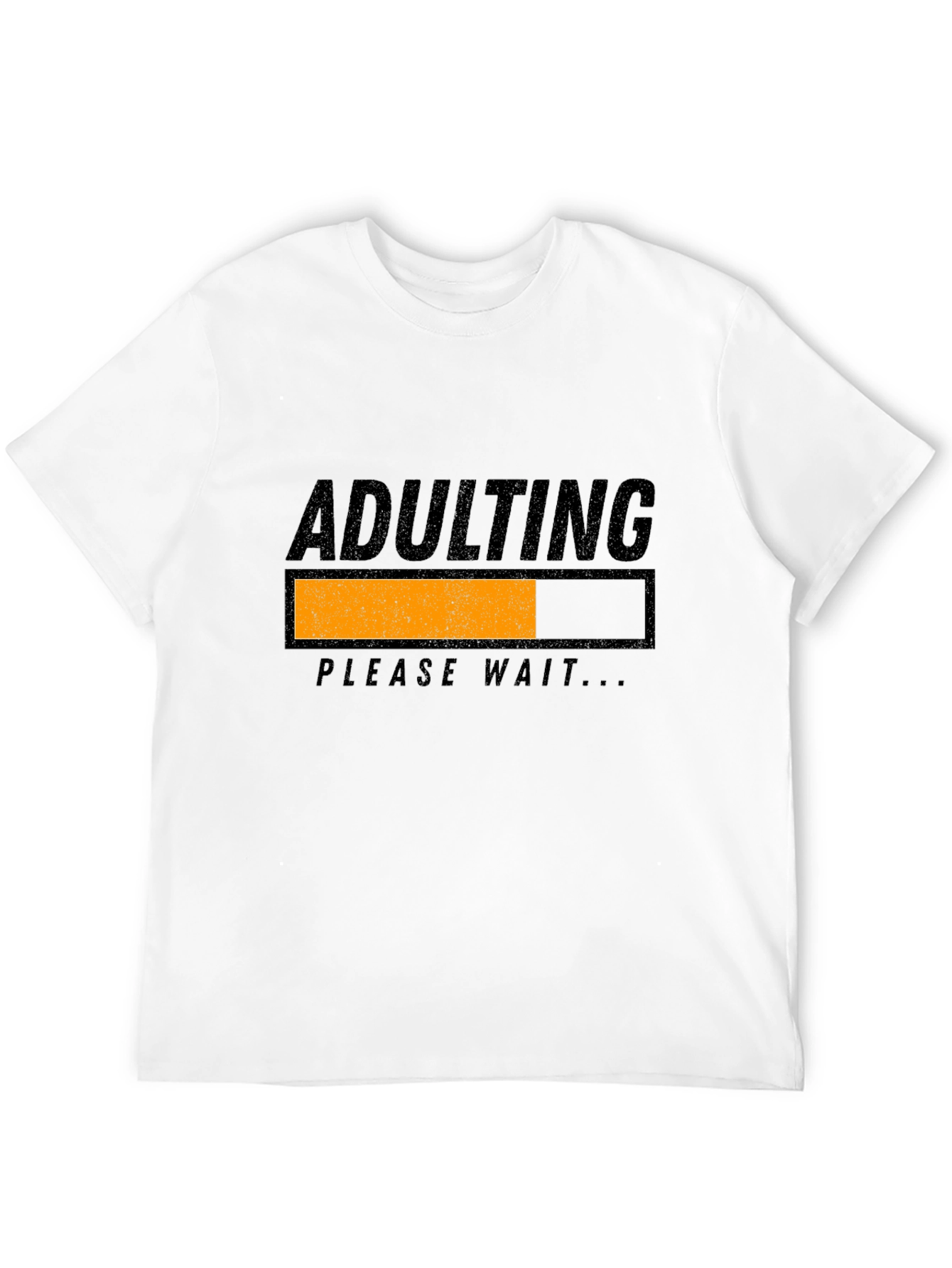 Adulting Please Wait Black Graphic Tee