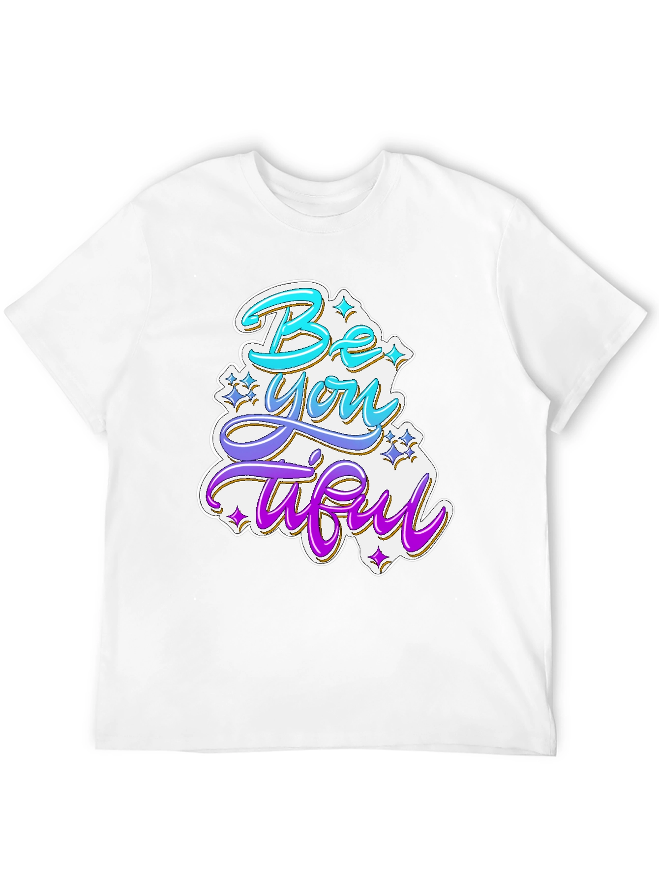 Be You Tiful Graphic Tee - Stylish Black T-Shirt