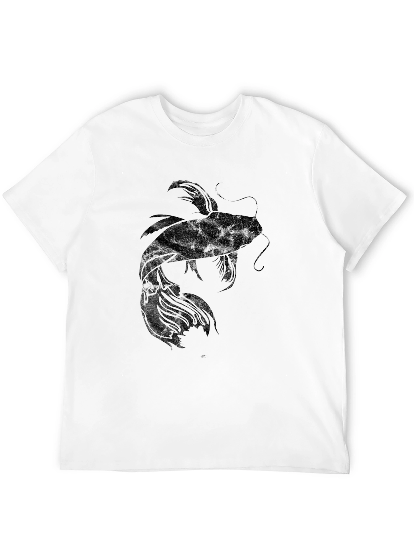 Black Koi Fish Graphic Tee - Mens Stylish T-Shirt