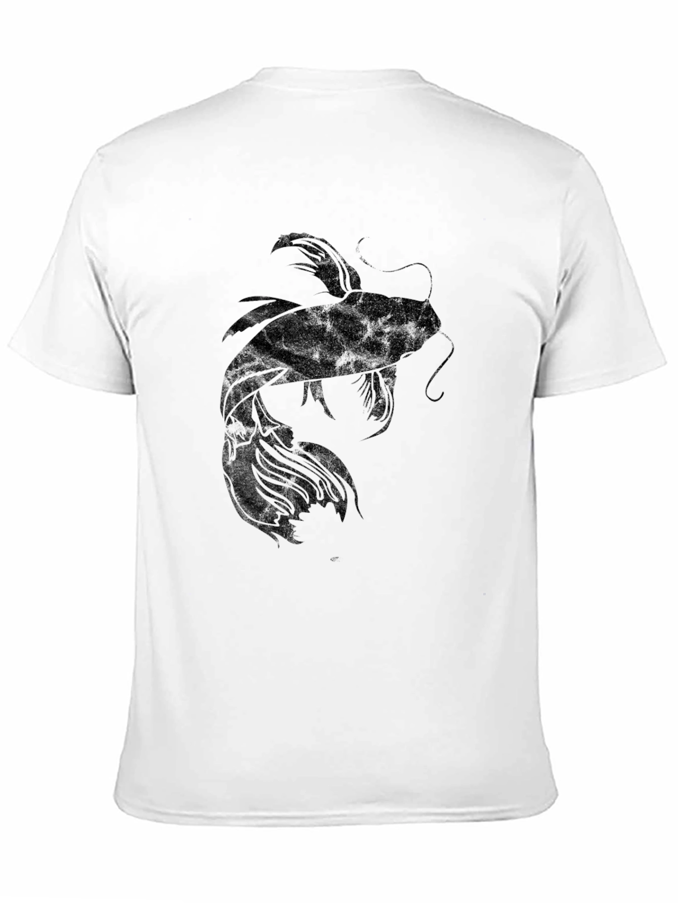Black Koi Fish Graphic Tee - Mens Stylish T-Shirt