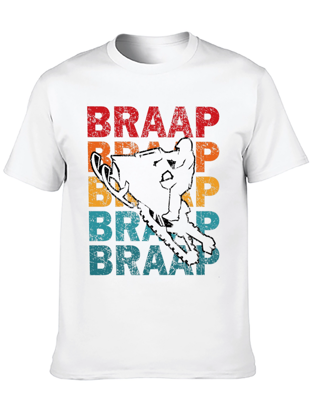 Braap Snowmobile Graphic Tee - Retro Style